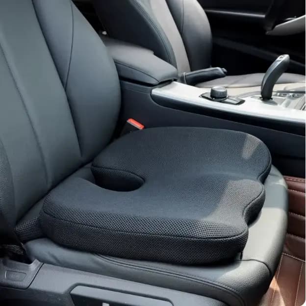 Coussin de siège Coccyx en mousse à mémoire de forme, oreiller en forme de U pour chaise, voiture et