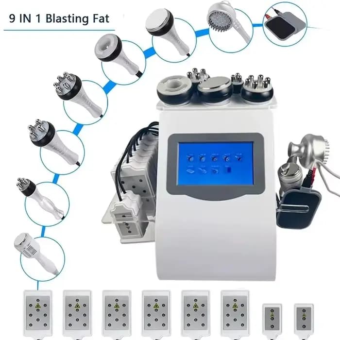 Machine de Cavitation par liposuccion ultrasonique 9 en 1, radiofréquence RF 40K Cavi Lipo S9limming