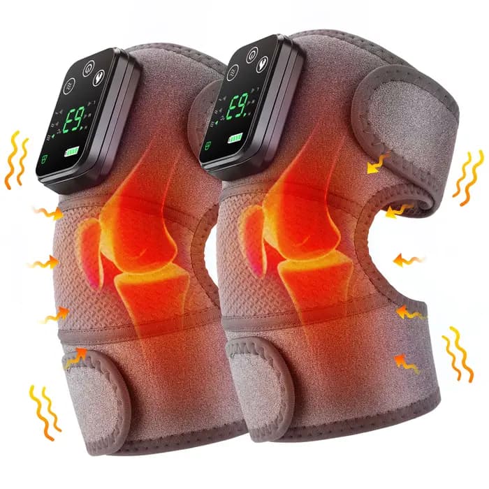 Coussin de Massage électrique 3 en 1 pour les genoux et les vibrations chauffées, masseur pour les é