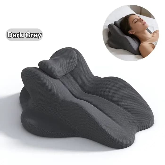 Coussin de positionnement ergonomique et de soutien pour le confort du dos et du cou, soutien cervic