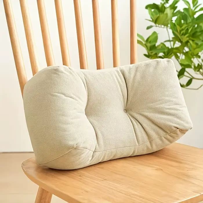 Coussin lombaire luxueux | 1 oreiller de sieste, coussin lombaire pour étudiant, coussin de dossie