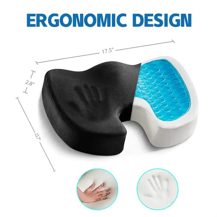 Coussin de siège en forme de U en mousse à mémoire de forme
