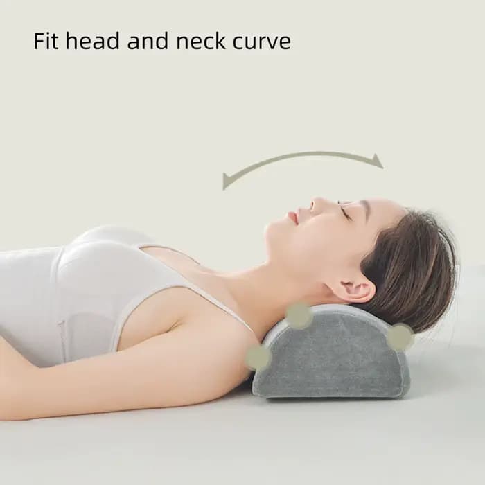 Coussin demi-rouleau, oreiller demi-lune en mousse à mémoire de forme