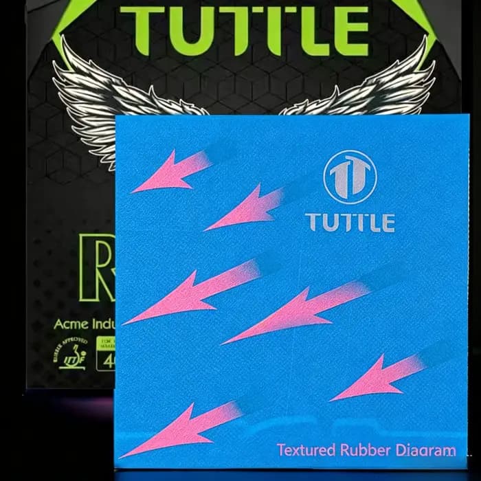 Caoutchouc de tennis de table TUTTLE Raptor 55A 66B à surface desserrée, approuvé ITTF, micro-adhérent, pour raquette d'attaque rapide