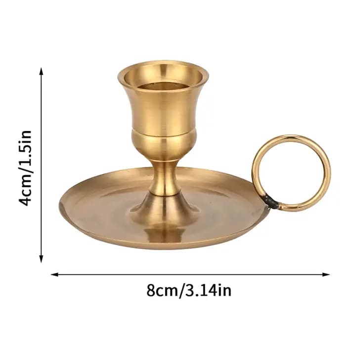Élégant porte-bougie en métal pour bureau ; Ornement parfait pour les occasions festives et les mariages.