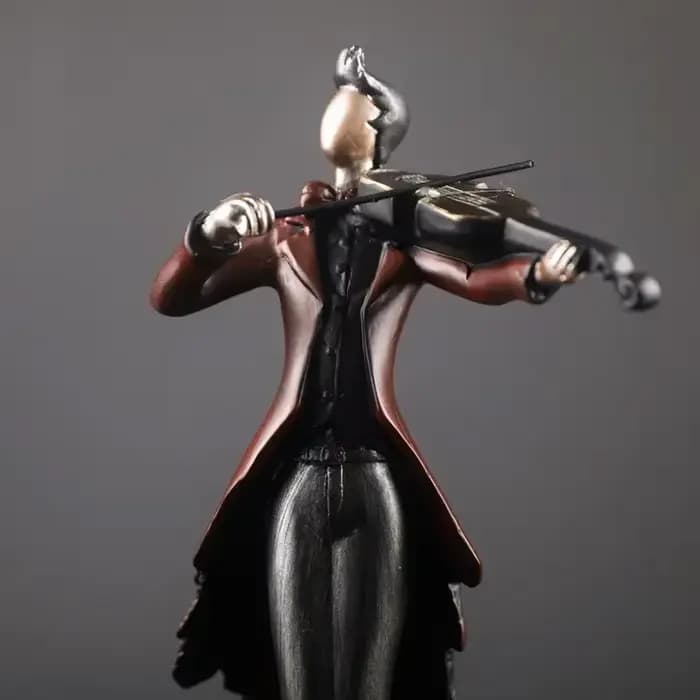 Vintage jouer à un Instrument bande décoration Art personnage modèle Statue créativité Figurines pour intérieur bureau accessoires artisanat