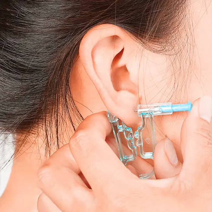 Kit de pistolet de perçage jetable pour boucles d'oreilles, lot de 1 ou 5 pièces, désinfectant, sécurité, clous, pince à nez, bijoux pour le corps