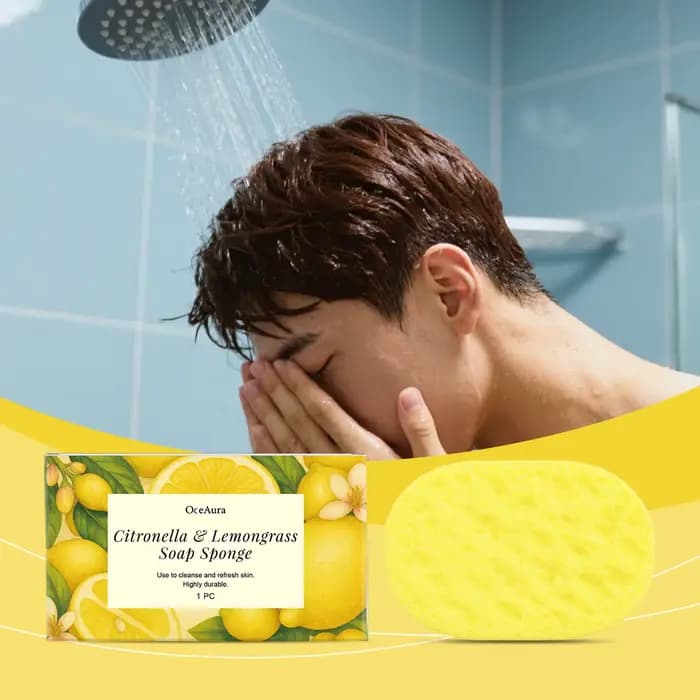 Oceaura – éponge de bain douce et élastique