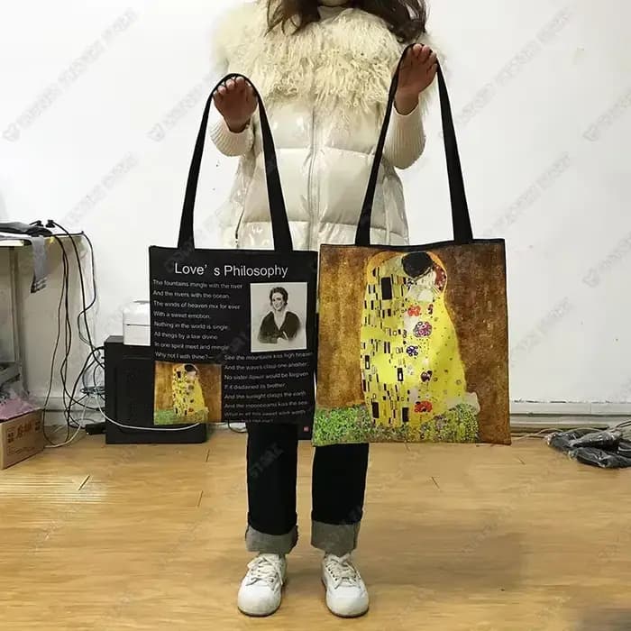 Sac fourre-tout pour bouledogue français américain Bully Dog, sac à main Kawaii, fourre-tout Pitbull Terrier, grande capacité, sacs à soupe initiés, sacs à provisions