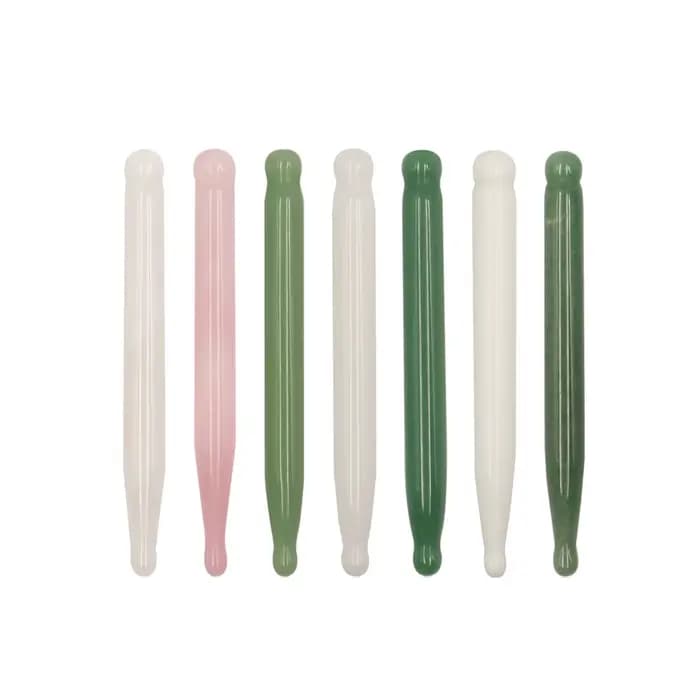 Point d'acupuncture du visage en Jade naturel