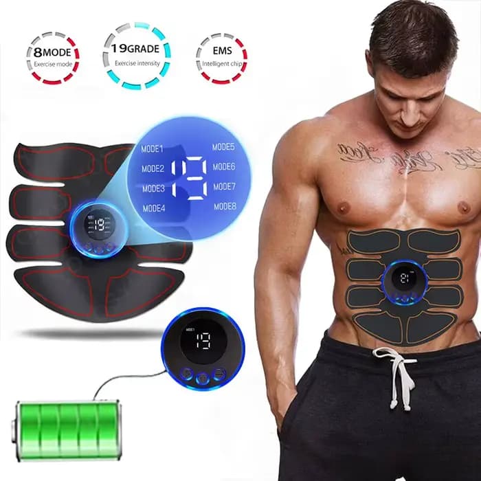 Masseur musculaire Abdominal Fitness ABS bras patchs d'entraînement Instrument d'exercice