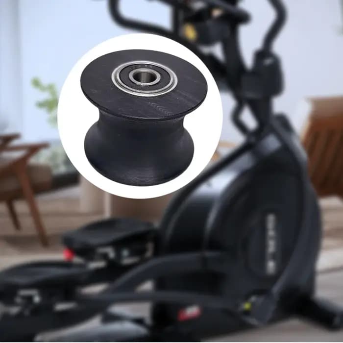 Pièce de roue à rouleaux elliptique pour femmes en plein air sous la machine elliptique de bureau