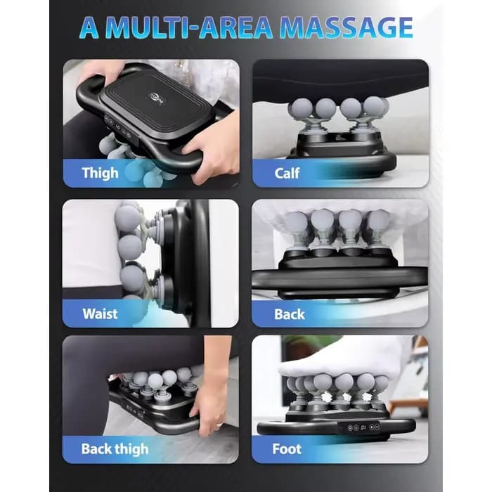 Pistolet de massage à 16 têtes avec 9 modes et intensités