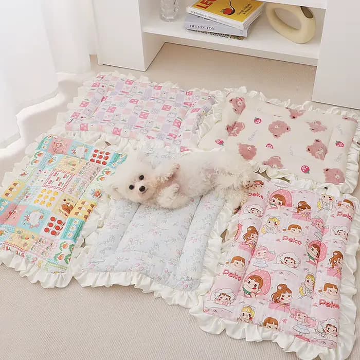 Coussin de Luxe Princesse pour Animaux de Compagnie, Polymères de Lit Chauds, avec Corde de macro, pour Chaton et Chiot, Couverture d'Hiver