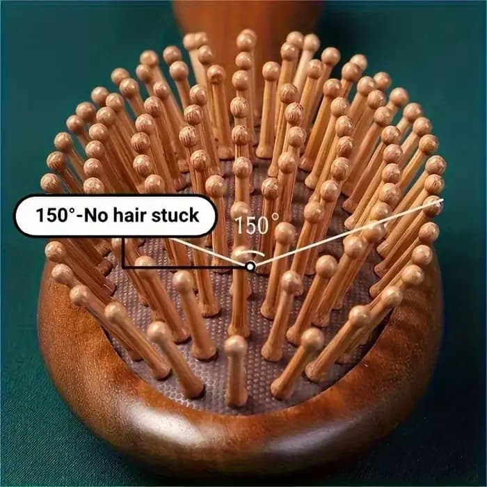 Brosse à coussin d'air en bois de santal et bambou