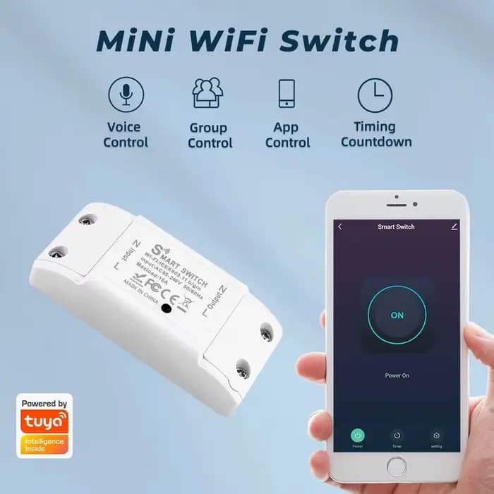 Module de relais intelligent pour la domotique WIFI, compatible avec l'application Tuya, Alexa, minuterie, application Smartlife, télécommande sans fil.