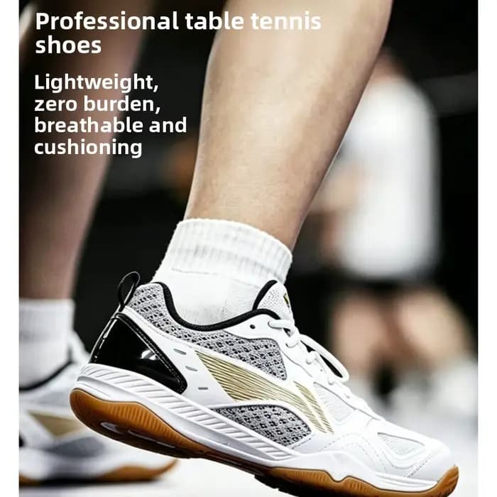 Chaussures de tennis de table pour hommes et femmes, baskets de ping-pong, chaussures de sport respirantes pour compétition professionnelle, entraînement, course, marche, badminton