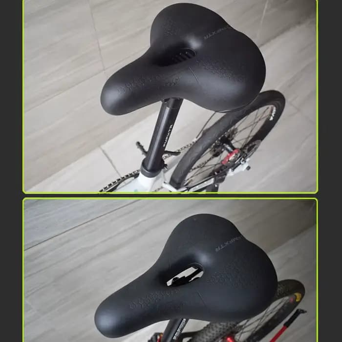 FMFXTR Coussin de siège de vélo – Mousse à mémoire de forme épaisse et housse de selle imperméable pour vélos de montagne – Confort absorbant les chocs