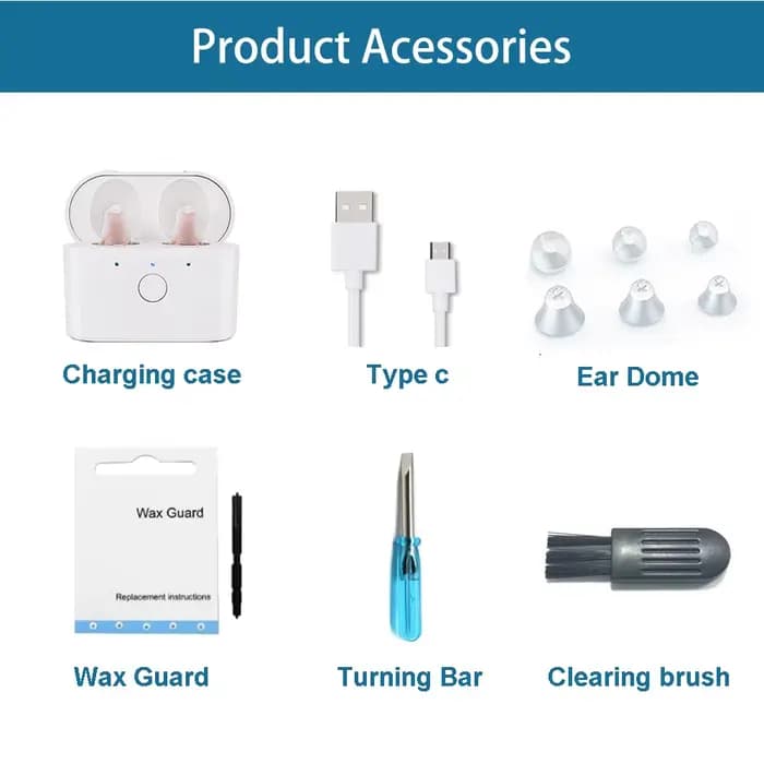 Micro appareil auditif aste sans fil réglable, amplificateur de son invisible pour la surdité, meilleure aide auditive pour les personnes âgées, C420, 2023