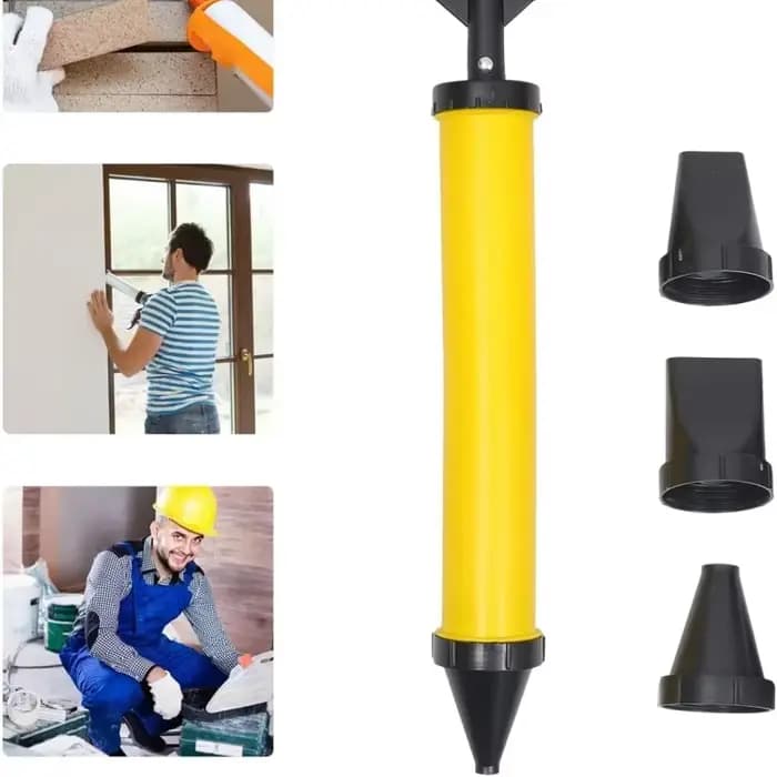 Pistolet de calfeutrage professionnel avec 4 buses, outils manuels, pistolet de jointoiement, pompe à chaux et ciment, pulvérisateur de mortier, outils de remplissage de coulis