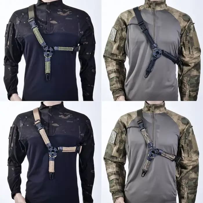 Élingue de fusil à point unique, sangle en nylon à réglage rapide, écharpe universelle multi-usage et durable pour pistolet AR15, AK47 et Airsoft