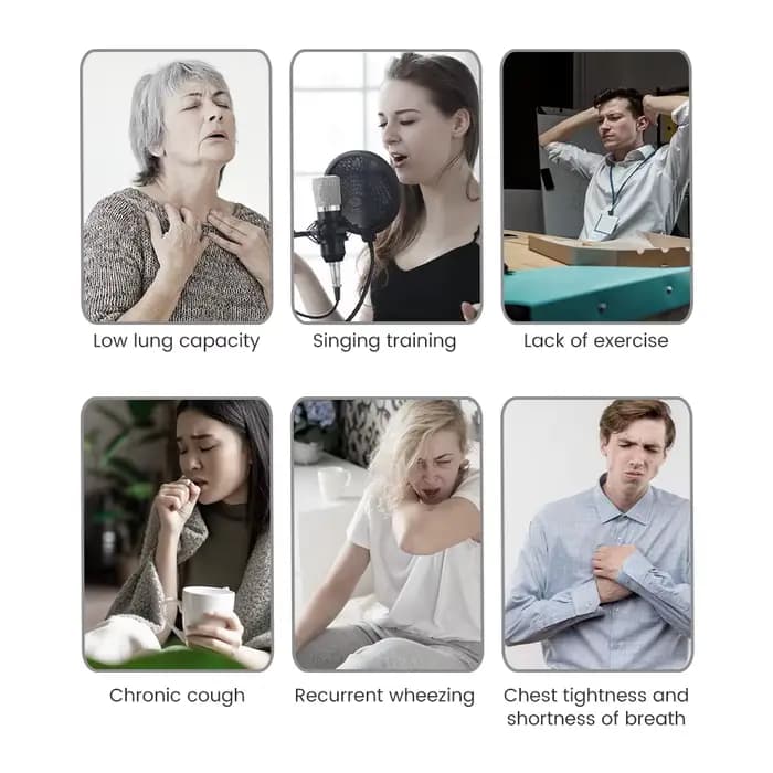 Appareil d'entraînement de capacité d'exercice de respiration profonde à 3 balles