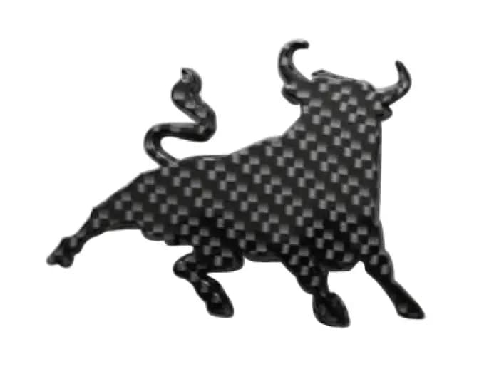 Décoration de voiture CAW, emblème 3D chromé de taureau de combat espagnol, accessoires argentés de qualité, badge auto-adhésif en plastique ABS
