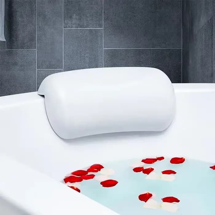 Oreiller de bain imperméable et antidérapant pour spa – Coussin rembourré en mousse à mémoire de forme pour la tête et