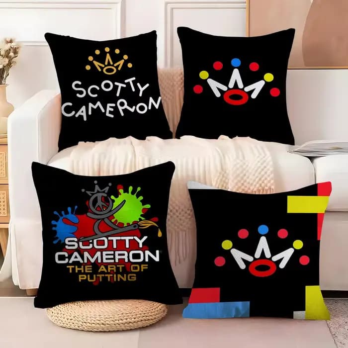 Housse de coussin SCOTTY CAMERON, tissu en peluche doux, imprimé Double face, pour canapé, toutes saisons, décoration d'intérieur, cadeau