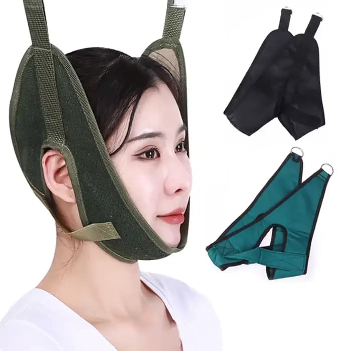 Dispositif de traction cervicale civière de cou réglable pour une utilisation chiropratique et un soulagement de la douleur au cou associée à l'utsteochondrose