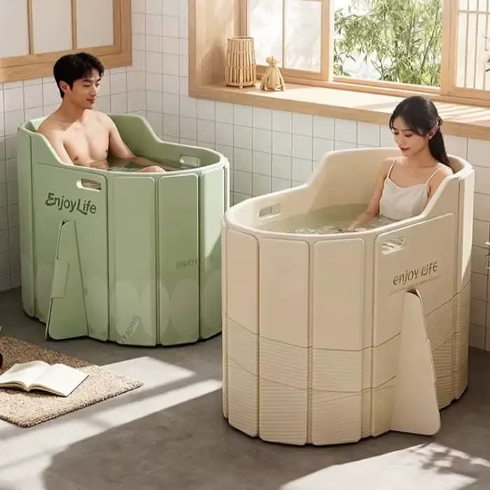 Bain à remous pliable pour adultes