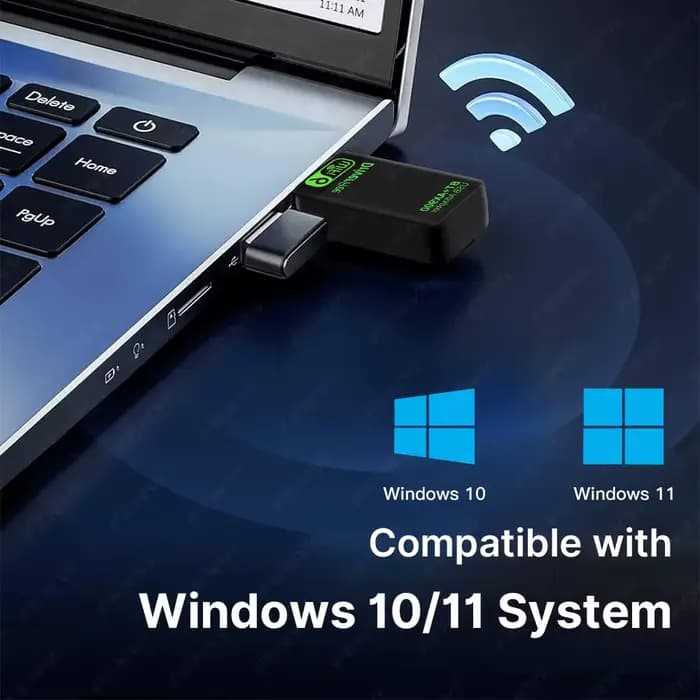 Adaptateur USB WiFi 6 AX900 BT5.4 2-en-1, Dongle double bande 2.4G & 5GHz, Récepteur réseau sans fil sans pilote pour PC/Ordinateur portable Windows 10/11
