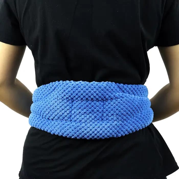 Tuhopeta Coussin chauffant pour le cou micro-ondable avec poignées Thérapie thermique humide Compresse de la douleur aux épaules et soulagement des crampes Pack chaud et froid