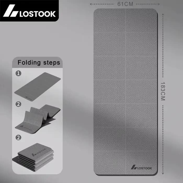 Tapis de Yoga pliable en TPE de 4mm d'épaisseur