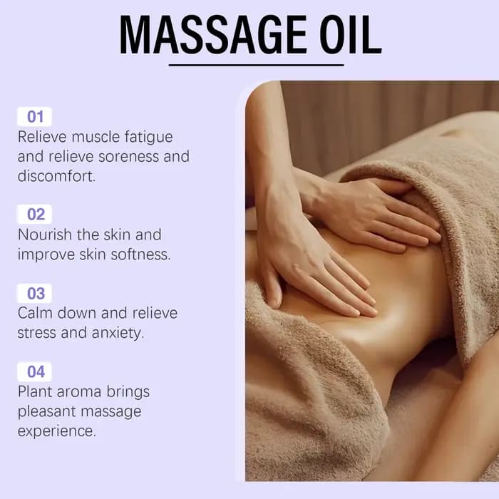 Huile de massage à la lavande naturelle pour le corps