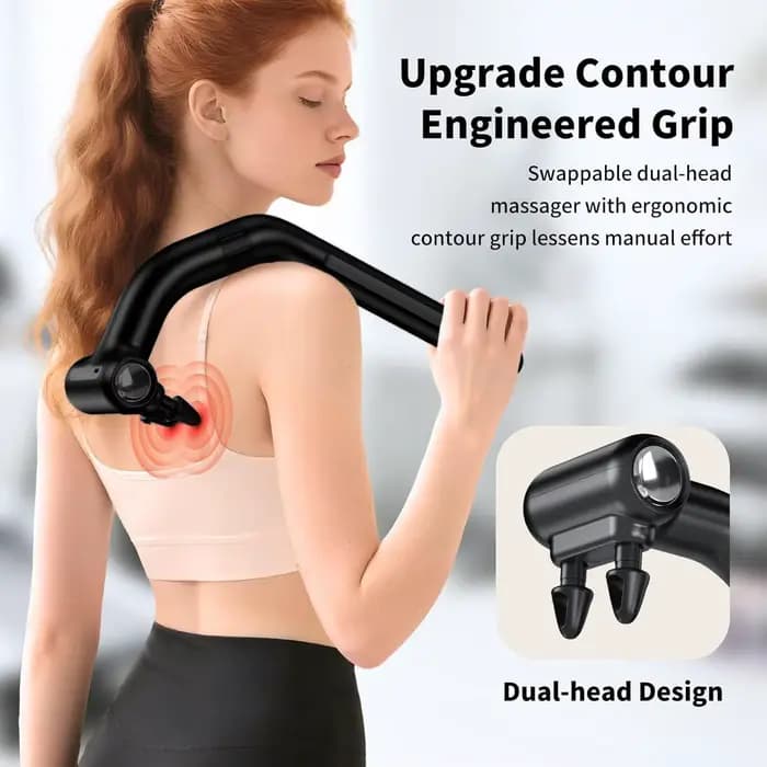 Pistolet de massage électrique à double tête détachable