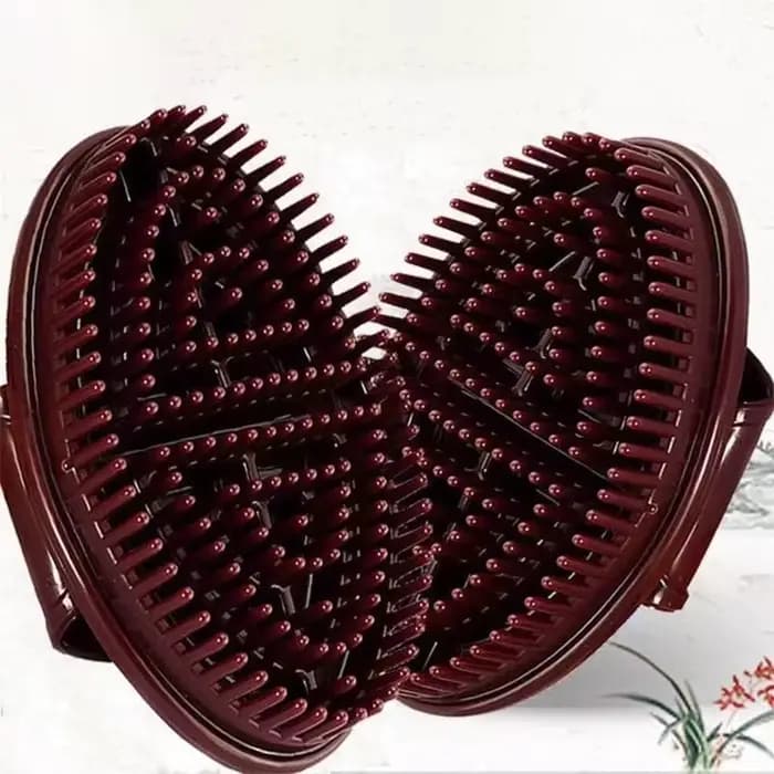 Ensemble de 2 brosses de massage brunes pour la perte de poids