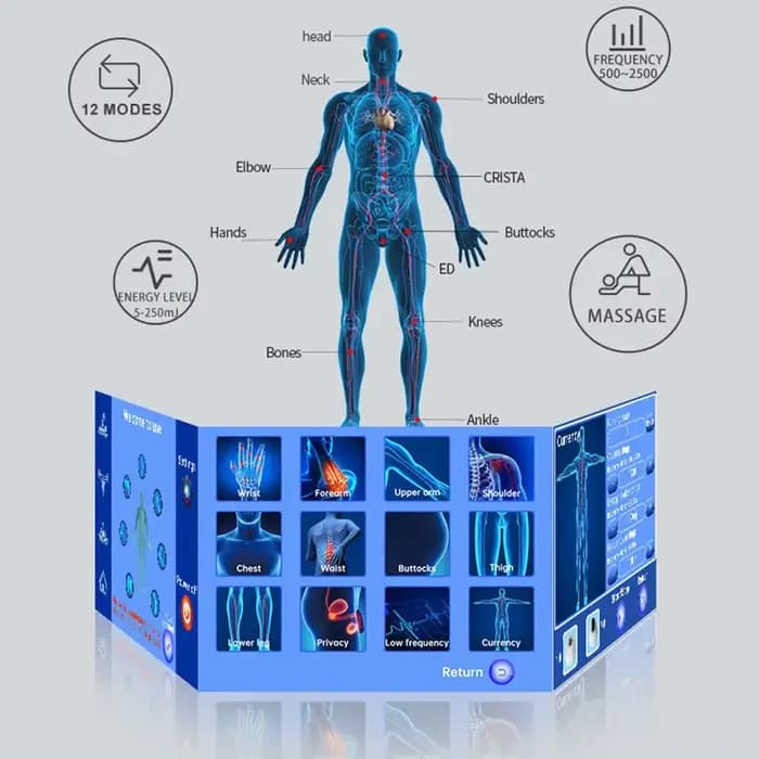 Traitements de Relaxation par ondes de choc portables et soulage la douleur musculaire physiothérapie Machine de