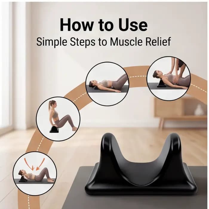 Masseur pour les muscles psoas – Outil de massage des tissus profonds pour les ischio-jambiers
