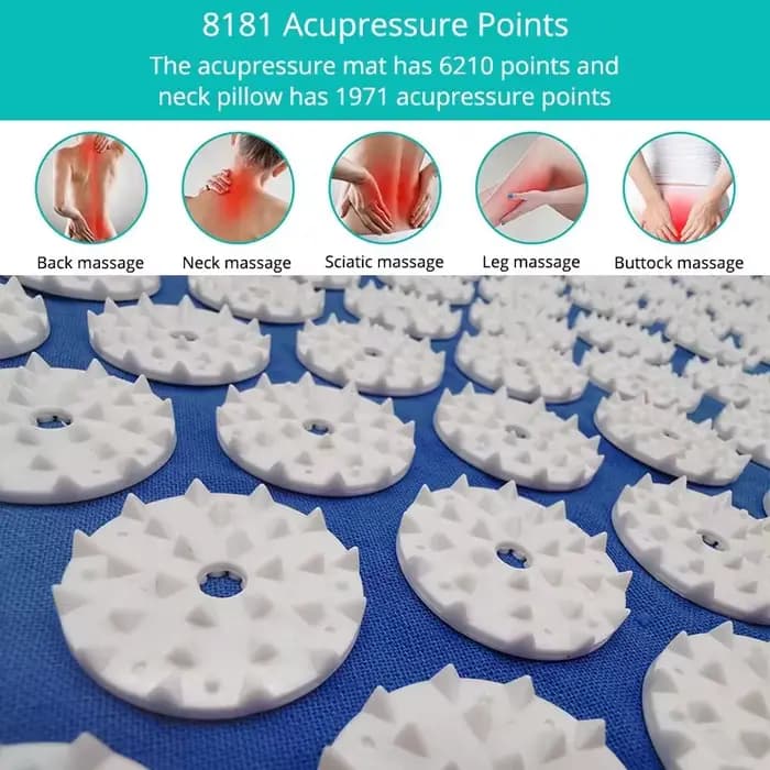 Tapis de massage et d'acupression à picots pour Yoga