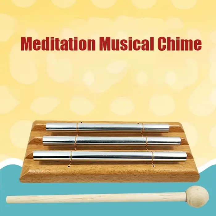 Carillon musical de méditation à 3 tons avec mallette
