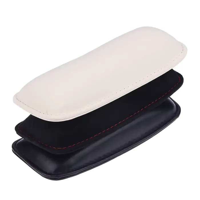 Coussin de genou en cuir pour voiture, coussin intérieur confortable et élastique en mousse à mémoire de forme, support de cuisse, accessoires intérieurs pour voiture