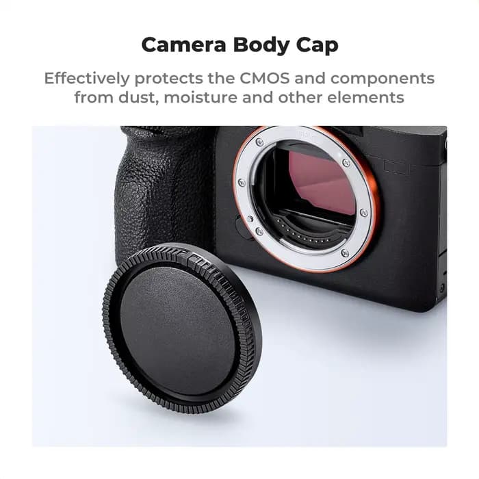 Corps de caméra à monture E et capuchon d'objectif arrière pour Sony FX3 FX30 A1 A7 IV III II A7S A7R V A9 A6700 A6600 A6500 A6400 A6000 NEX-6 NEX-7