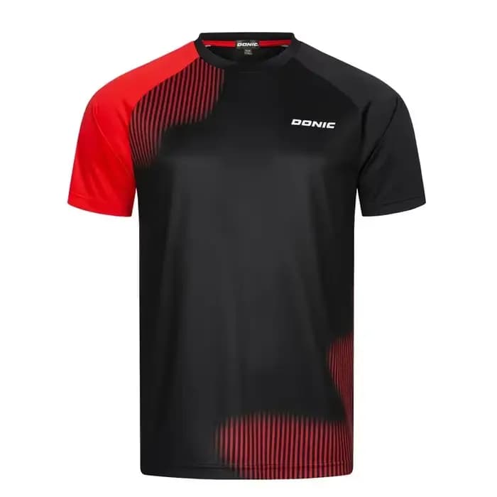 DONIC – maillot de Tennis de Table à col rond, T-shirt de sport à séchage rapide, respirant, à manches courtes, chemise de Ping-Pong pour hommes et femmes, vêtements Y2k