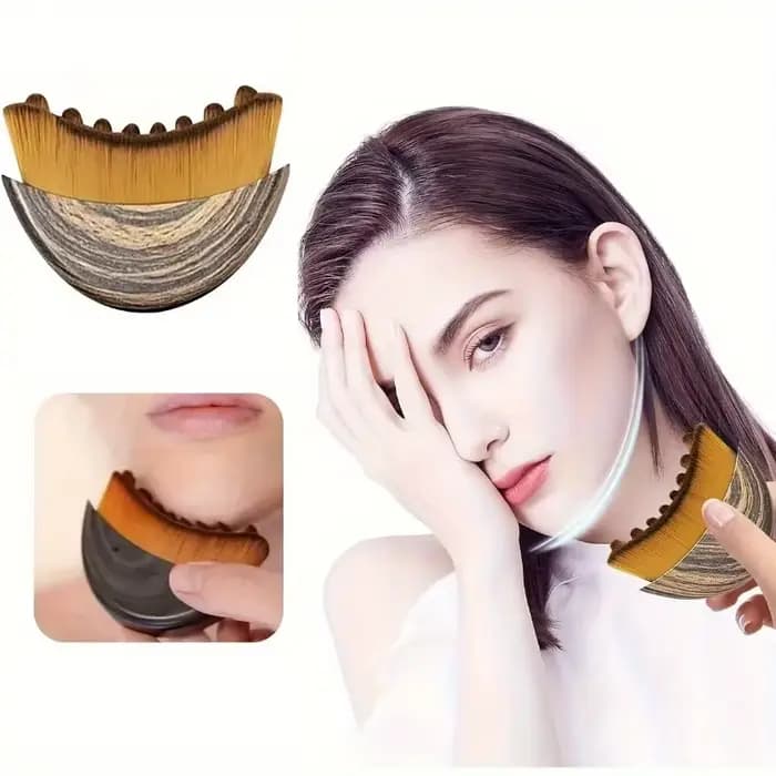 Brosse de drainage lymphatique pour le visage et le corps