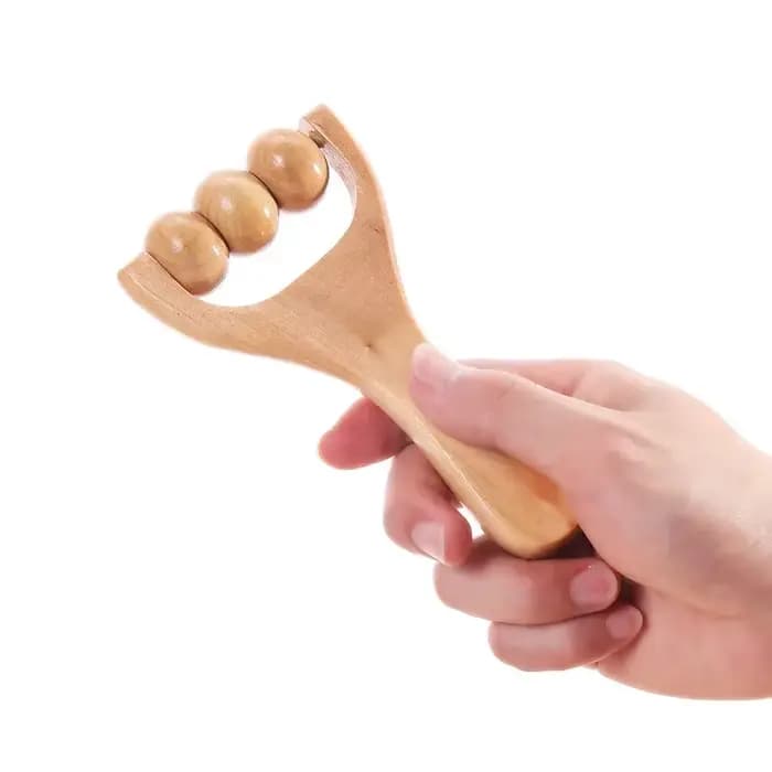 Mini masseur à rouleaux en bois