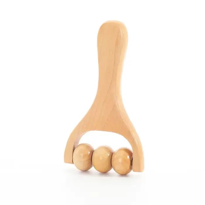 Mini masseur à rouleaux en bois