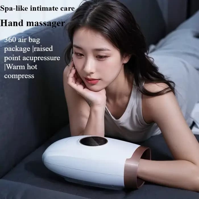 Masseur de mains électrique 360 ° Pression d'air pétrissage relaxant la paume de l'articulation du doigt du poignet