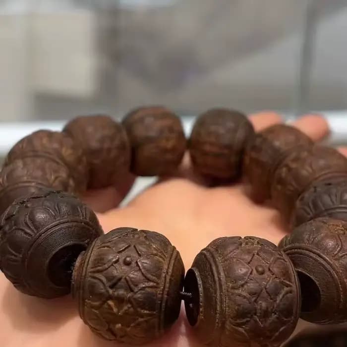 Ornement suspendu pour voiture avec perles de lotus multicolores, pour rétroviseur, bracelet DIY