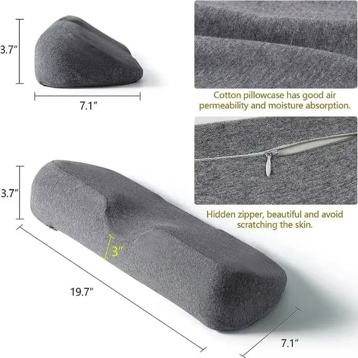 Oreiller cervical ergonomique en mousse à mémoire de forme